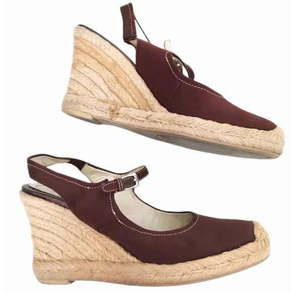 🎀5/$25🎀 FRANCO SARTO Queen Chocolate Brown Wedge Size 6.5 - Picture 9 of 10